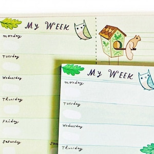 Printed Planner – Undated Weekly Planner Pad – Calendar Notepad – Week Planner for 2026 2027 – Work From Home Gifts