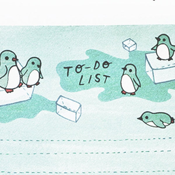 Cute office supplies, PENGUIN to do list - desk items, cool office supplies, fun office products, kawaii desk decor, penguins, boygirlparty