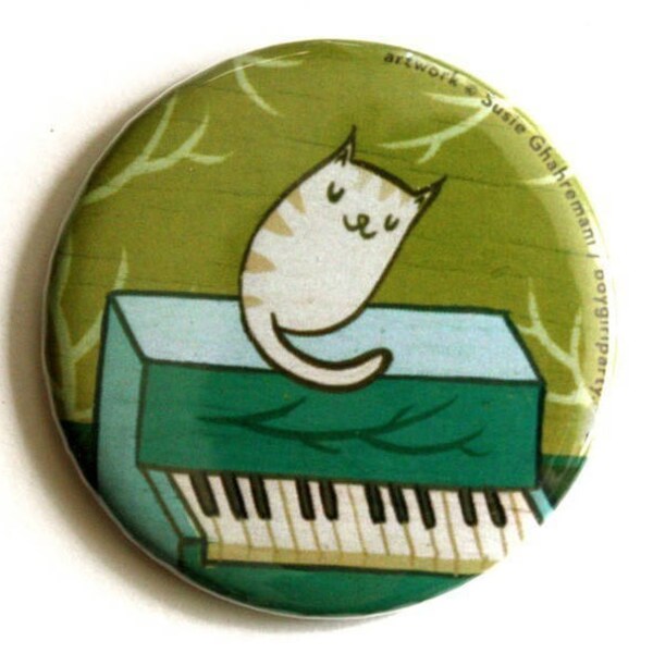 Handmade beauty gifts, CAT POCKET MIRROR, cute cat gift handmade mirror - cat gift for women, sister gift, makeup tools, cat piano, gifts