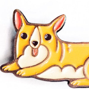 Corgi-cadeaus voor vrouwen — emaille pin hond — schattige pins — sieraden voor dierenliefhebbers — beste cadeaus voor haar — Corgi pin — emaille pin Corgi
