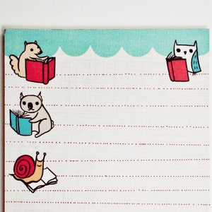 Gift ideas for book lovers NOTEPAD — Bookish items — Book lover gift — Book nerd book reader teacher school supplies — Librarian gift