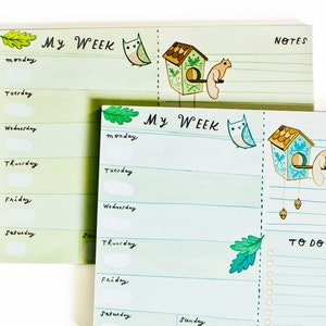 2024 Weekly Planner Pad Remote Learning Daily Planner Academic Planner Kids Desk Calendar Small weekly planner 2024 image 1
