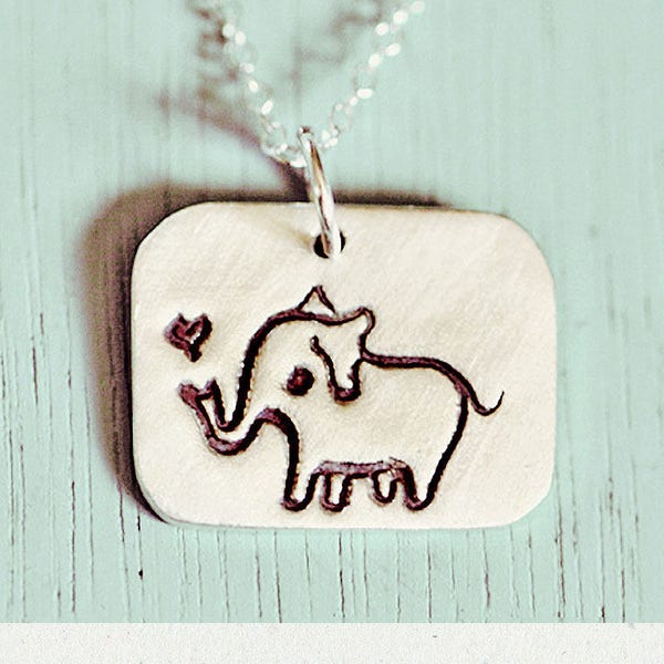 Elephant Necklace sterling silver, cute teen jewelry trends, elephant gifts for women, teenage girl jewelry gifts for teen girls, animal