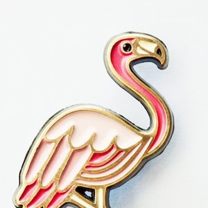 Bridesmaid Gifts — Pink FLAMINGO PIN — Cute Enamel Pin for Teacher Lanyard — Nurse Gift — Just Because Gift for Girlfriend — Aesthetic Pins