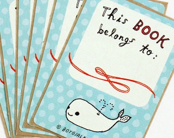 Ex libris book stickers book plate stickers childrens bookplates book themed baby shower baby first library book lover gift bookworm