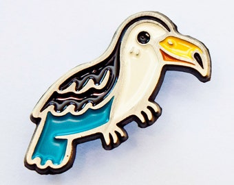 Stocking Stuffer — TOUCAN PIN — Ready to Ship Gift for Her — Tropical jewelry — toucan enamel pin brooch — animal pins