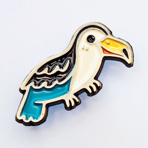 Stocking Stuffer — TOUCAN PIN — Ready to Ship Gift for Her — Tropical jewelry — toucan enamel pin brooch — animal pins
