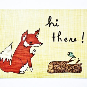 Long Distance Post Card Magnet — Art Postcard — Magnetic Card — Thinking of You Card — Save USPS — Pen Pal Gifts — PenPal Supplies — Magnets