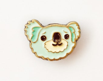 Kawaii Aesthetic Shop — Koala Bear Enamel Pins Cute Holiday Stocking Stuffer — Gift for Kids Jewelry