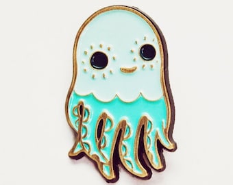 Süße Anstecker – Oktopus Emaille Pin – Tintenfisch Schmuck – Anstecknadel – Kawaii Pins – Anstecknadel – Soft Enamel