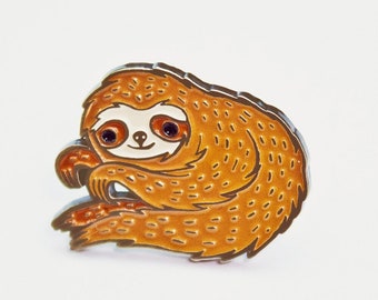 SLOTH GIFTS — Enamel Pin — Boyfriend Gifts — Cute Sloth Pin — Sloth Gift for Him — Sloth Stocking Stuffers — Sloth Enamel Pins gifts for men