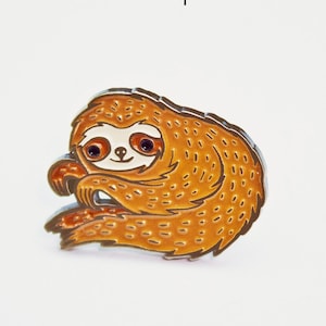 SLOTH GIFTS — Enamel Pin — Boyfriend Gifts — Cute Sloth Pin — Sloth Gift for Him — Sloth Stocking Stuffers — Sloth Enamel Pins gifts for men