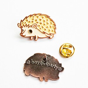 Hedgehog Pin Enamel Pins Hedgehog Enamel Pin Hedgehog Brooch Pin Hedgehog Jewelry Enamel Lapel Pin cartoon enamel pin cartoon pins image 3