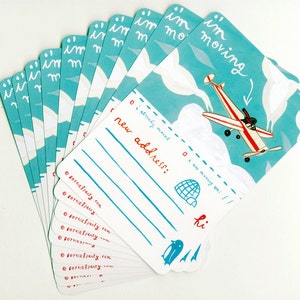 Adressänderungskarten - Umzugsmitteilung Postkarte - Adressänderungskarte von boygirlparty - Adressänderungskarten - neues Zuhause