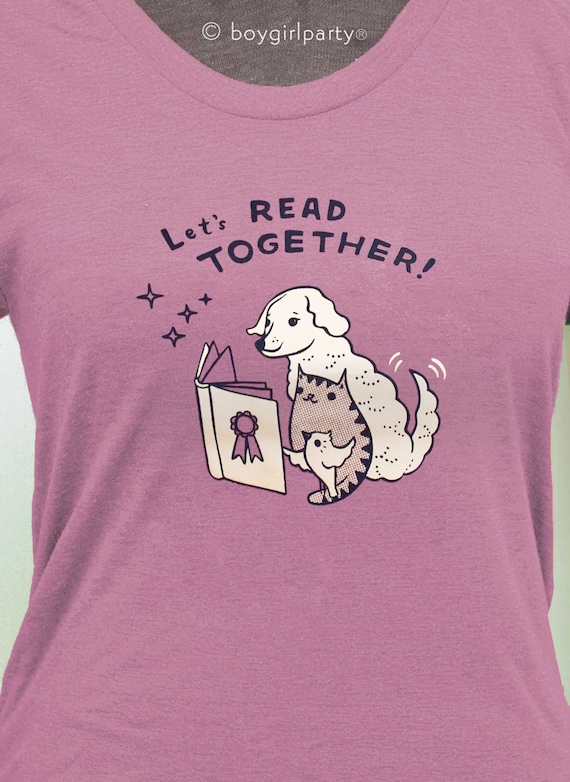 Reading T Shirt for Women — Librarian Gift / Teacher Shirts — Literary shirt — Book T shirt — Book Lover Gift — I Love Reading — Organic