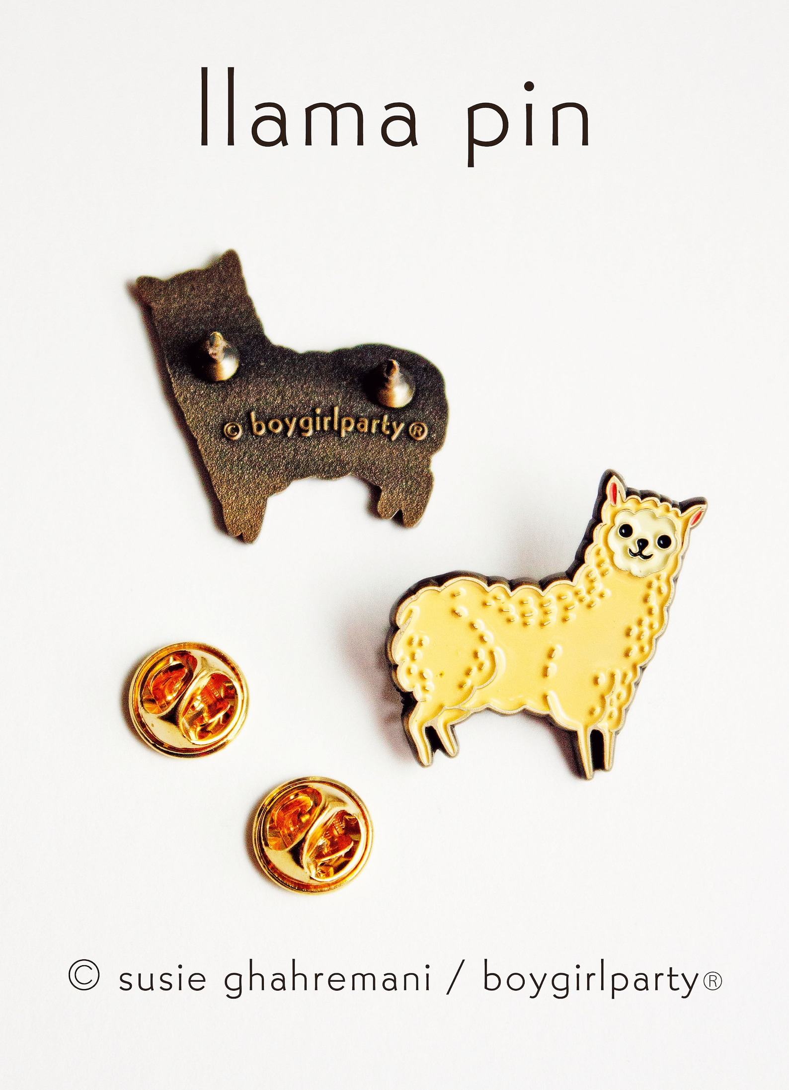 Alpaca Enamel Pin — Llama Gifts for Teen Girl — Vegan Pins — Small ...