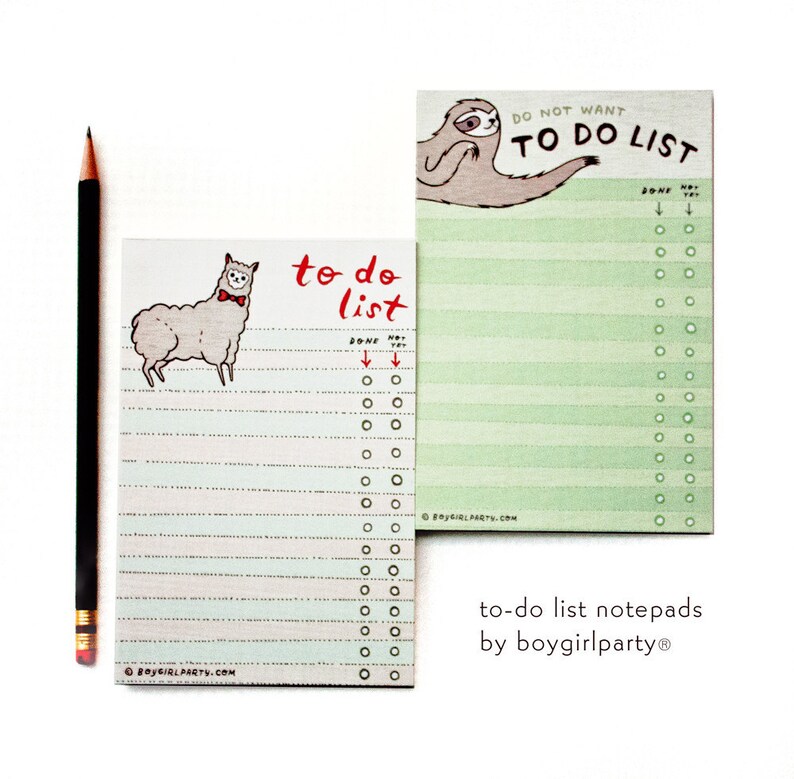 Sloth TO DO LIST notepad  funny gifts  sloth gifts  Do image 4