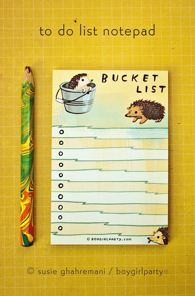 Unique Gift for Women — Life Goals Notepad - Life List / Bucket List Planner by boygirlparty