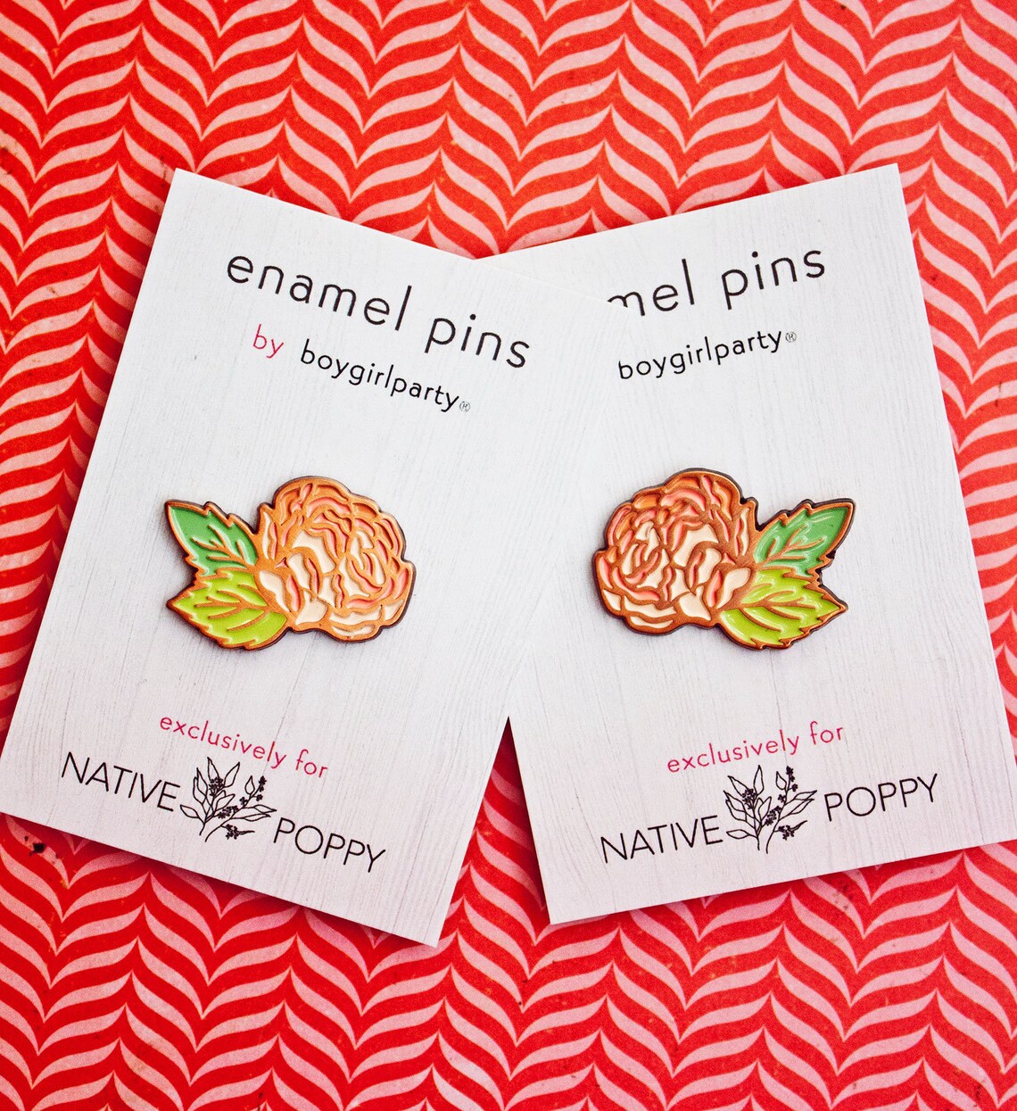 Cottagecore Gift Enamel Pin Set Bridesmaid Gifts Flower Etsy