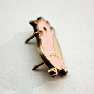 Enamel pin PIG PIN teacup pig enamel pin pink pig pins / pig jewelry enamel pins, pig lapel pin, cute pig pin, backpack pins pig gifts image 3