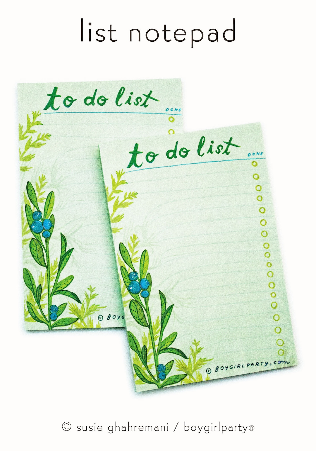 To Do List Pad — Plant Gifts / Botanical Desk Notepad — Cute Gift for ...