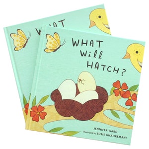 LIVRE POUR ENFANTS personnalisé, cadeau de Pâques pour bébé, matériel montessori, apprentissage des enfants, livre d'oeufs d'animaux pour les enfants