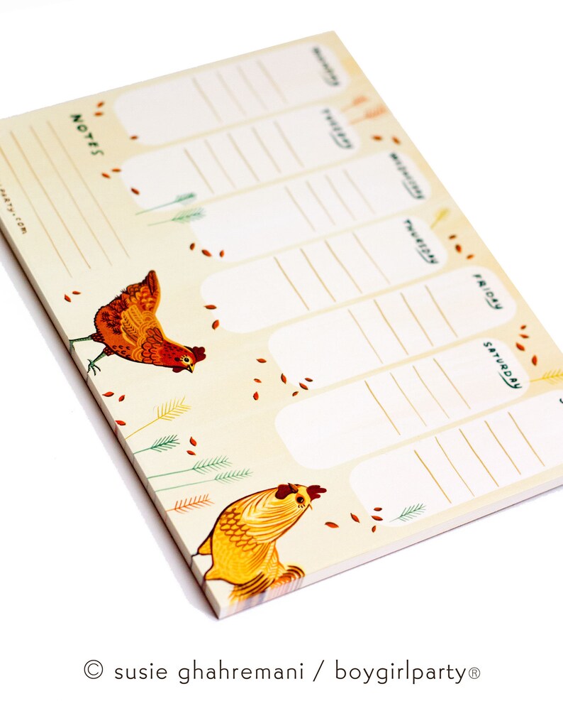 Illustrated Planner 2023 Planner Pad Weekly Planners Etsy