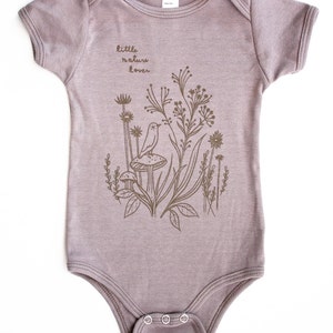 Nature Lover Baby Clothing Little Nature Lover Baby Bodysuit Organic Cotton Baby Clothes, shop organic baby clothes, nature baby clothes image 6