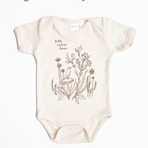 Nature Lover Baby Clothing Little Nature Lover Baby Bodysuit Organic Cotton Baby Clothes, shop organic baby clothes, nature baby clothes image 3