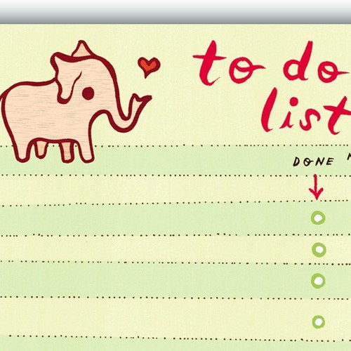 Cute Office Supplies For Women Elephant To Do List Notepad Cute Office Supplies For Women Elephant, Funky Desk Accessories India