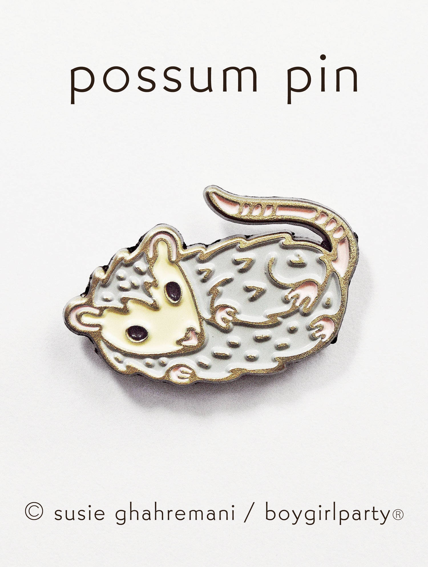 opossum POSSUM PIN - enamel pin - cute opossum jewelry, baby possum j…