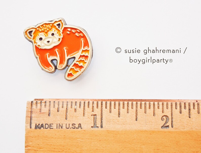 Red Panda Pin Cute Enamel Pins For Backpacks Red Panda Etsy