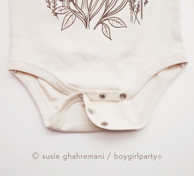 Nature Lover Baby Clothing Little Nature Lover Baby Bodysuit Organic Cotton Baby Clothes, shop organic baby clothes, nature baby clothes image 4