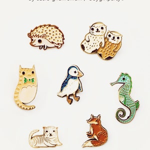 Hedgehog Pin Enamel Pins Hedgehog Enamel Pin Hedgehog Brooch Pin Hedgehog Jewelry Enamel Lapel Pin cartoon enamel pin cartoon pins image 5