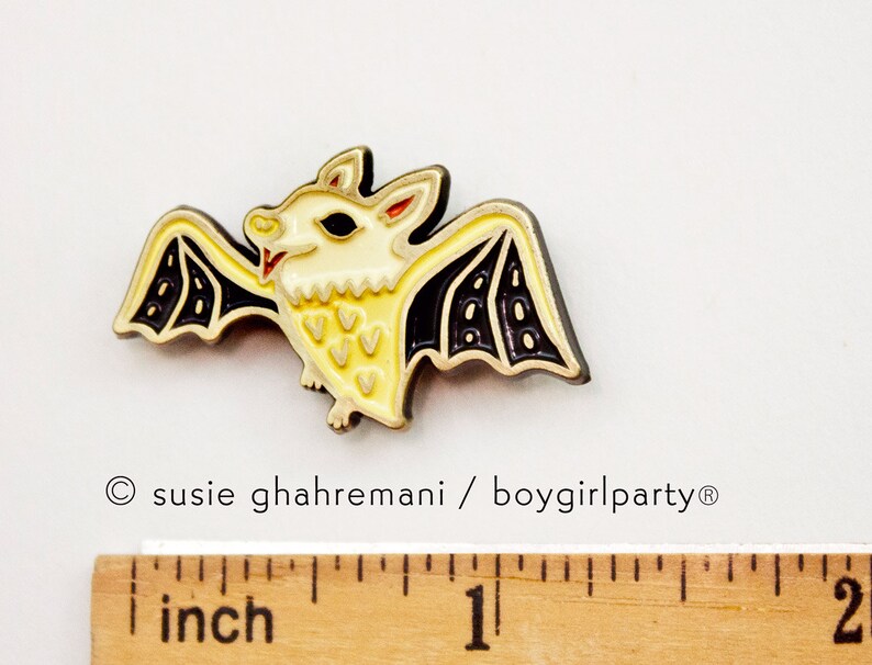 Bat Pin Cute Bat Gift Halloween Pins Fruit Bat Enamel Etsy