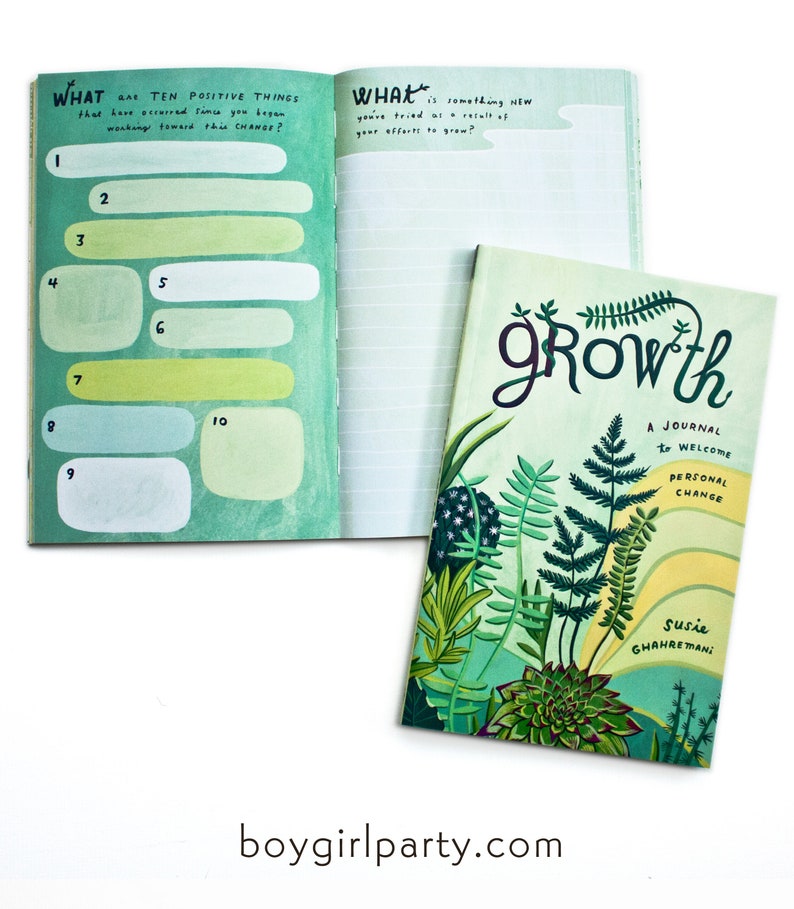 GROWTH Journal with Prompts — Personal Growth Gift — Birthday Gifts for Yourself — Goal Setting Book — Guided Journal — Gifts for Self Care image 5