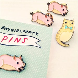 Enamel pin PIG PIN teacup pig enamel pin pink pig pins / pig jewelry enamel pins, pig lapel pin, cute pig pin, backpack pins pig gifts image 7