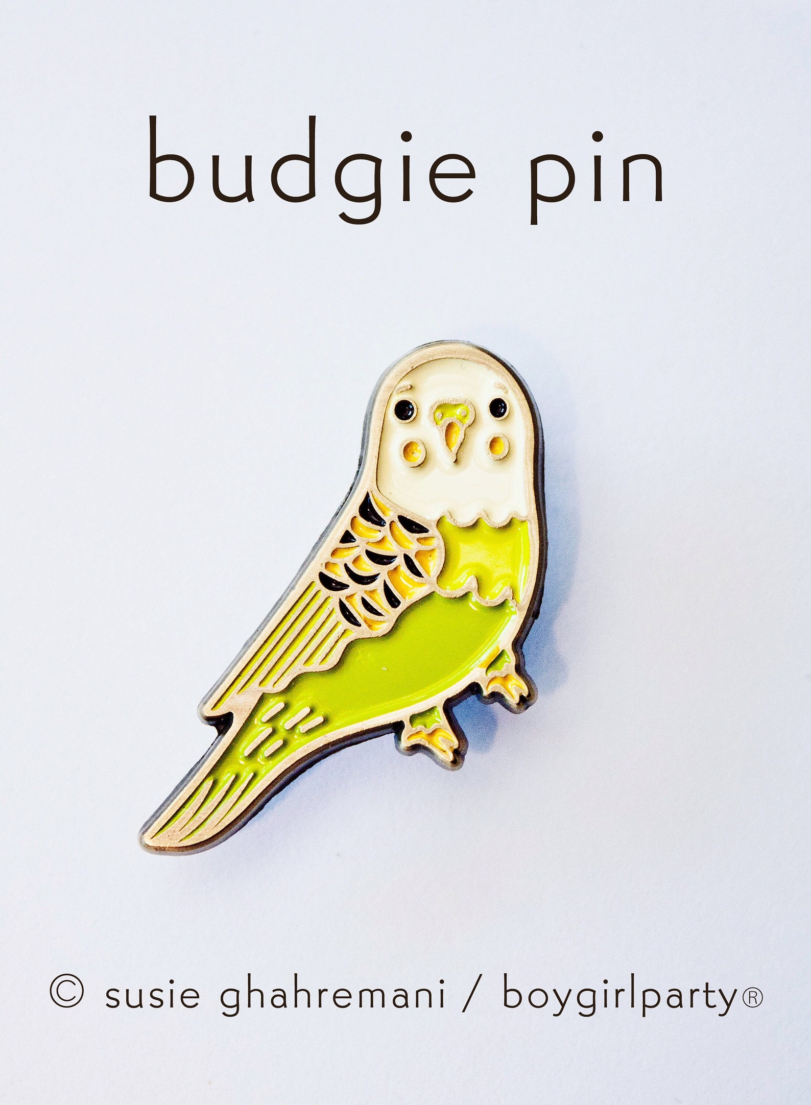 Parakeet Enamel Pin Unique Gifts for Friends Stocking Etsy