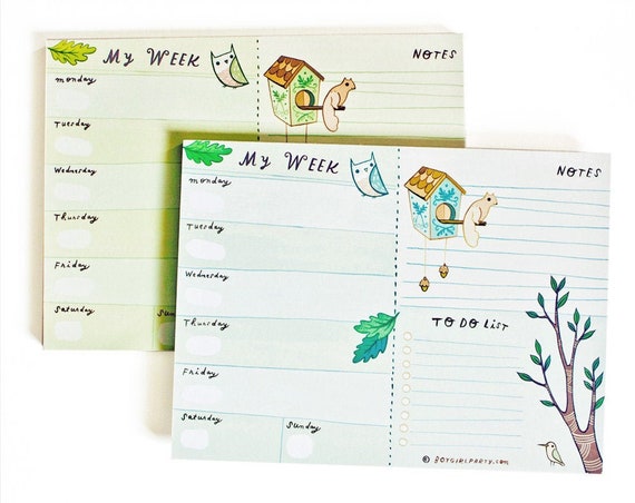 Printed Planner – Undated Weekly Planner Pad – Calendar Notepad – Week Planner for 2026 2027 – Work From Home Gifts