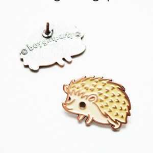 Hedgehog Pin Enamel Pins Hedgehog Enamel Pin Hedgehog Brooch Pin Hedgehog Jewelry Enamel Lapel Pin cartoon enamel pin cartoon pins image 2