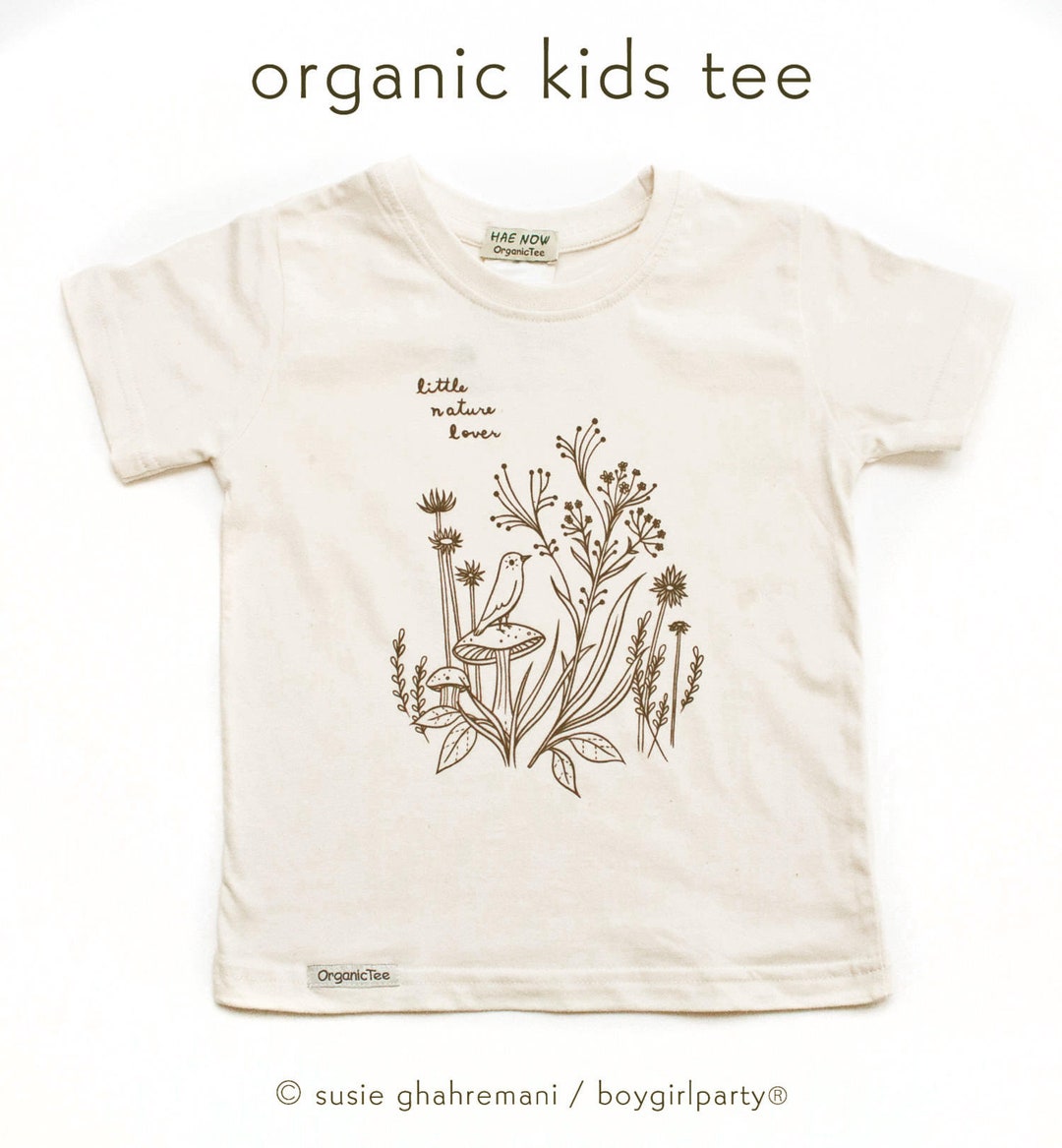 Guitar Burst Organic Cotton Kids T-Shirt | Natural