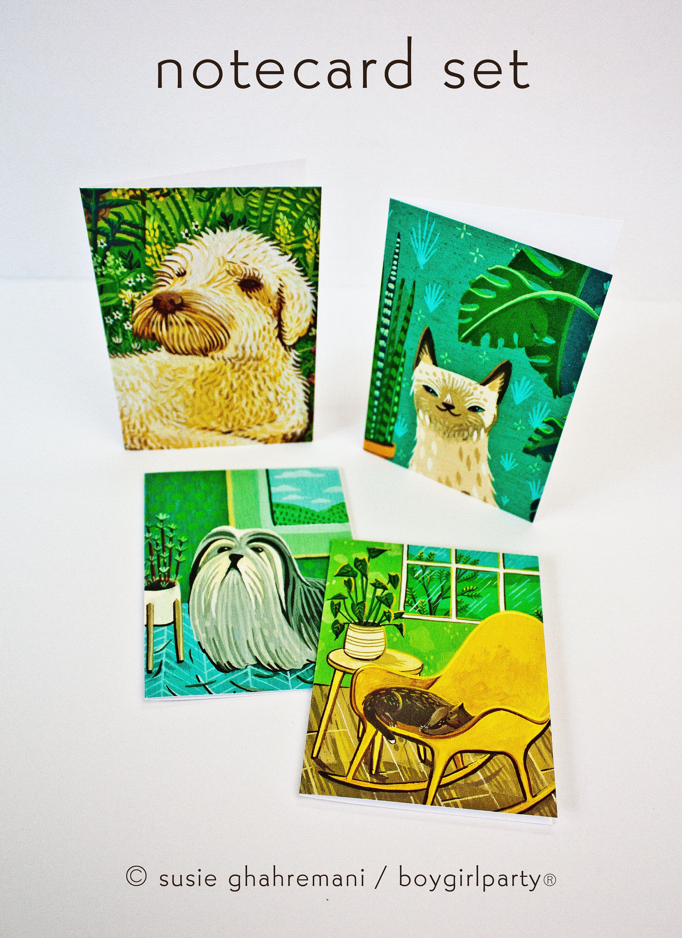 Note Cards Set – cat and Dog Notecards – Cute Note Cards With Envelopes ...