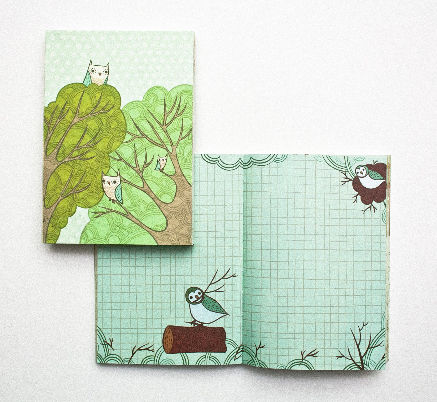 TREE JOURNAL Notebook for Journaling Owl Journal writing Etsy