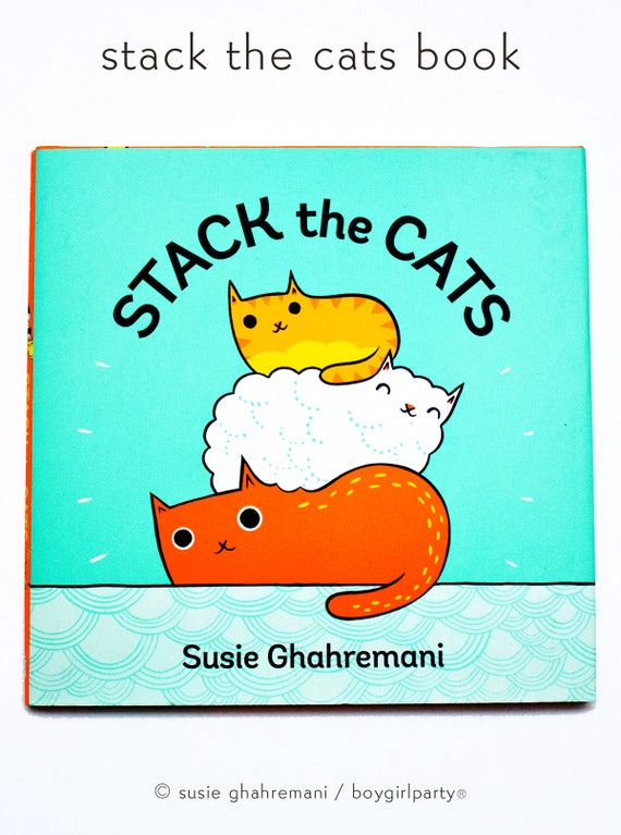 Child Gift, CAT Picture Book, STACK the CATS, Susie Ghahremani, Children  Kids Books, Toddler Book for Kids, Personalized Book Baby 