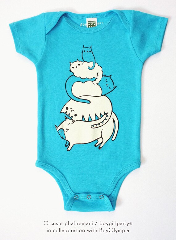 cat baby bodysuit cool