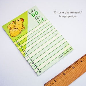 Inspirational Work from Home Gifts — Capybara To Do List Notepad — Team Work Motivation Animal Lover Gift — Best Holiday Gift for Teachers image 5