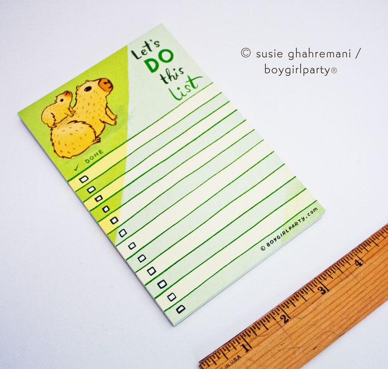Inspirational Work from Home Gifts — Capybara To Do List Notepad — Team Work Motivation Animal Lover Gift — Best Holiday Gift for Teachers image 5