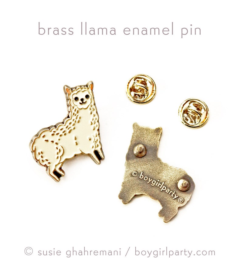 Llama Gifts for Girls -- Cute Enamel Pin -- Llama Pins -- Pastel Kawaii ...