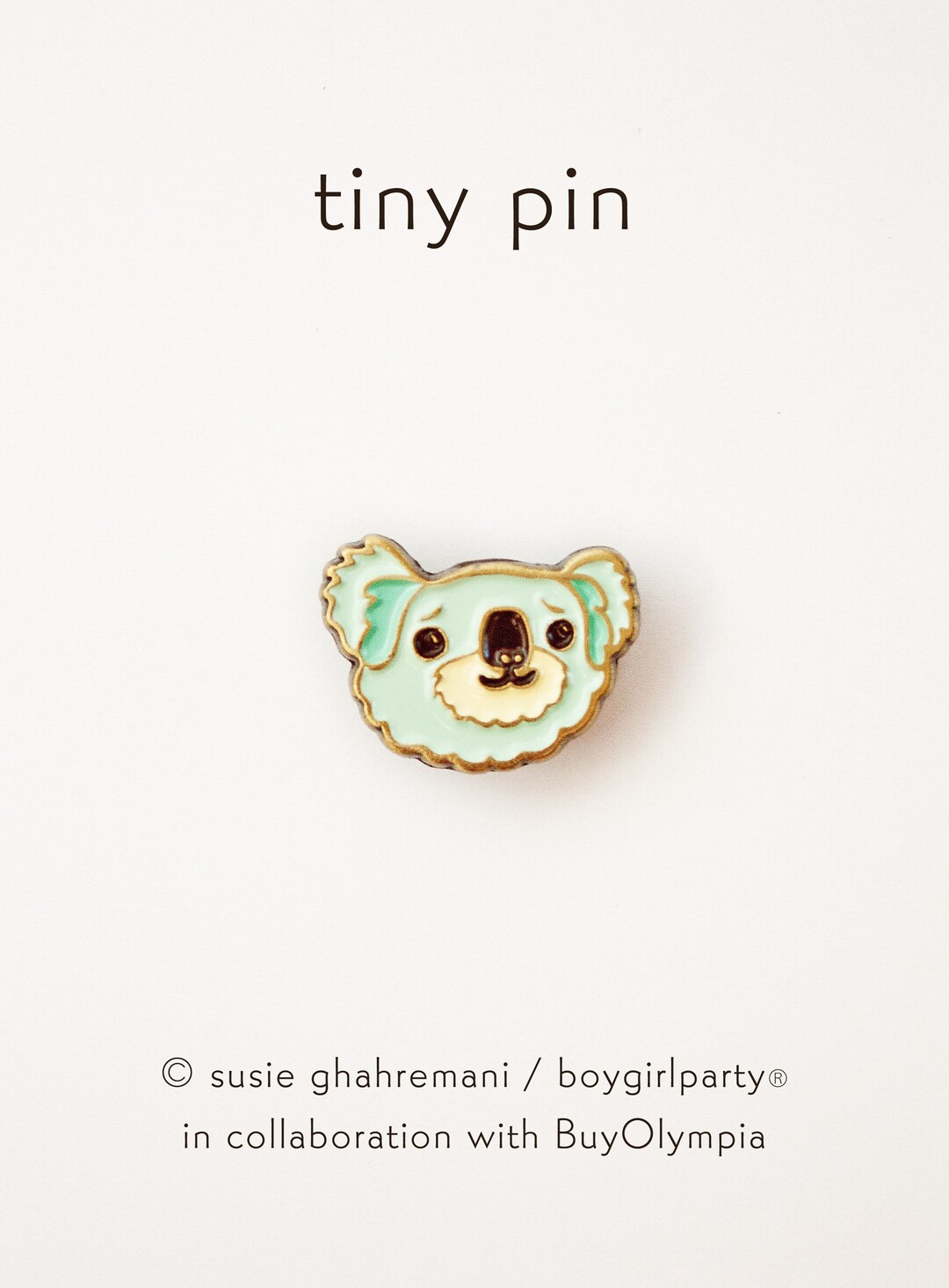 Kawaii Koala Enamel Pin: Tiny Lapel Pin Brooch - Etsy