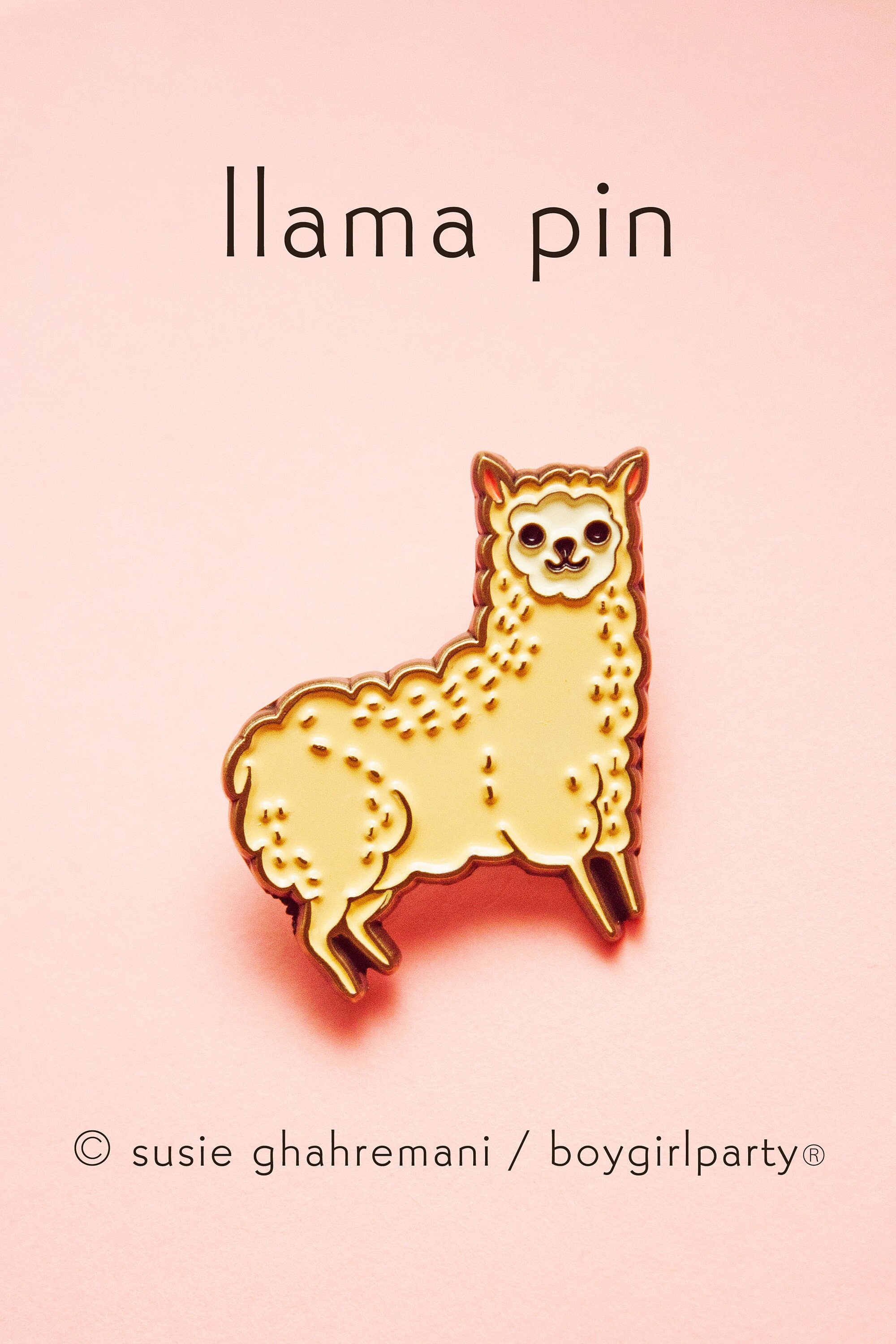 Alpaca Enamel Pin — Llama Gifts for Teen Girl — Vegan Pins — Small ...